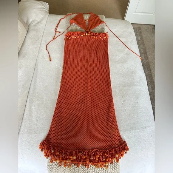 Jaded London Nadia Beaded Crochet Maxi Dress - Picture 10 of 14